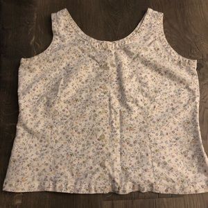 Eddie Bauer Floral Linen Top